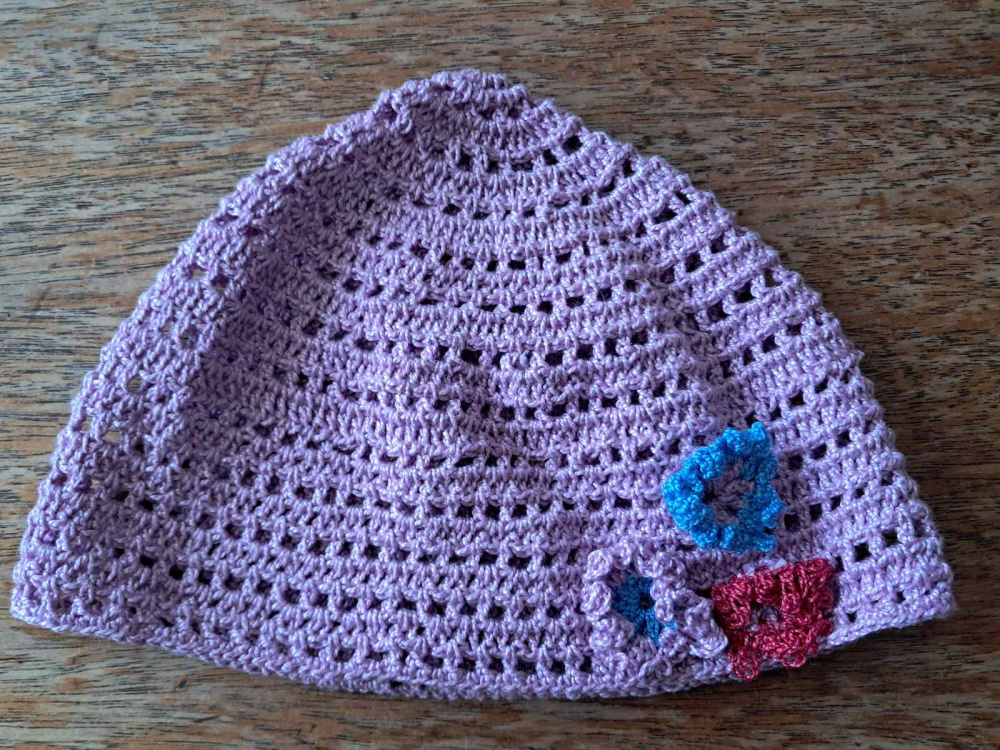 Purple hat. Handmade crochet hat for an adult
