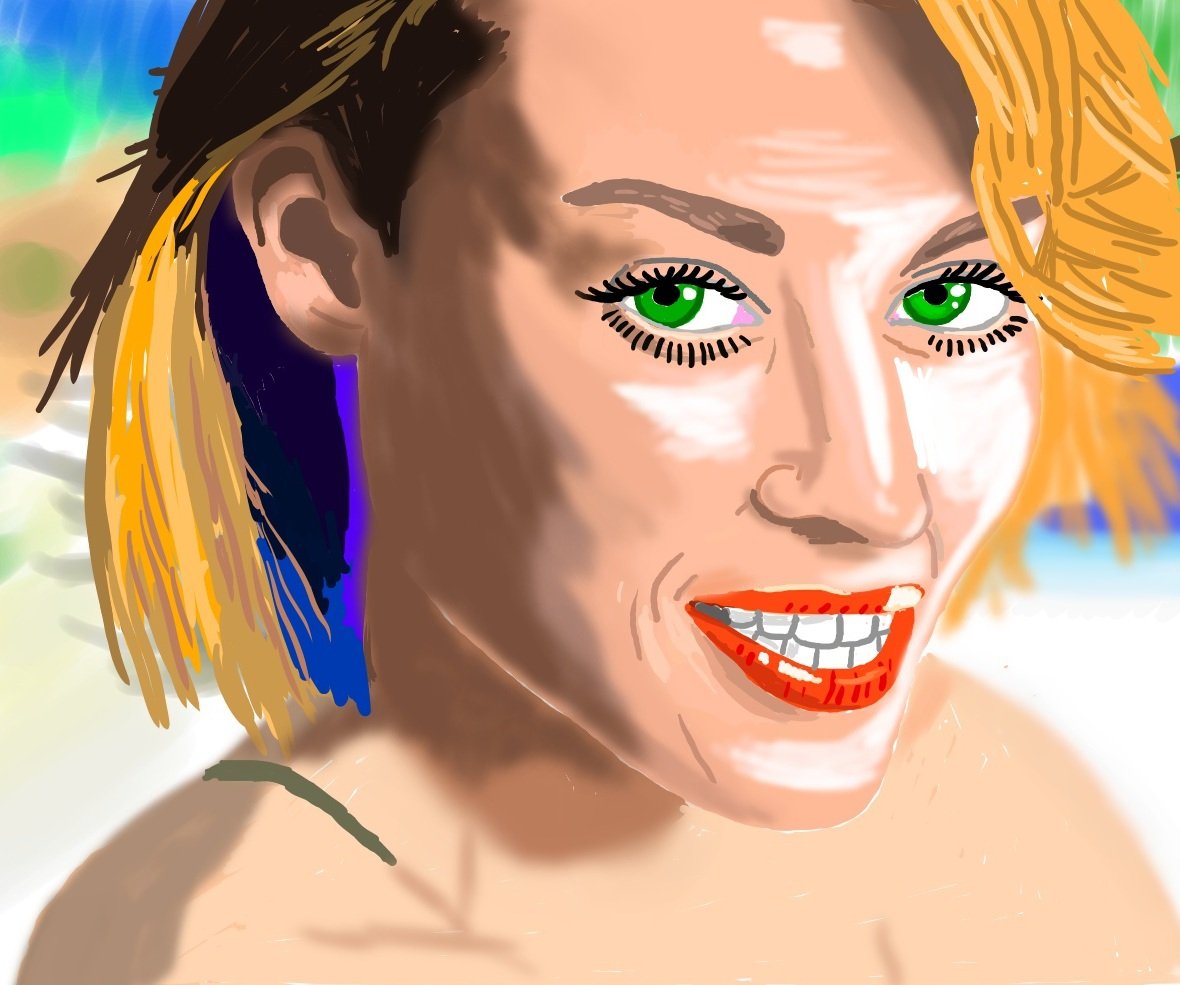 A portrait of singer Kylie Minogue