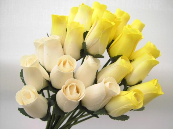 wooden roses