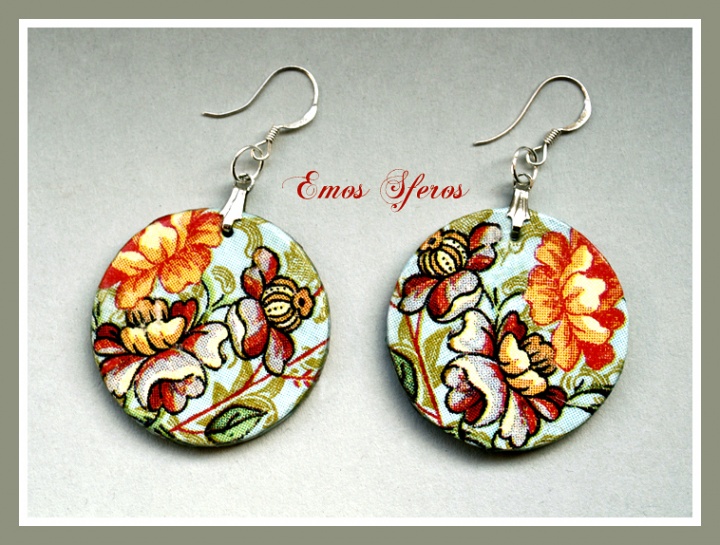 Earrings " Colourful flowers "