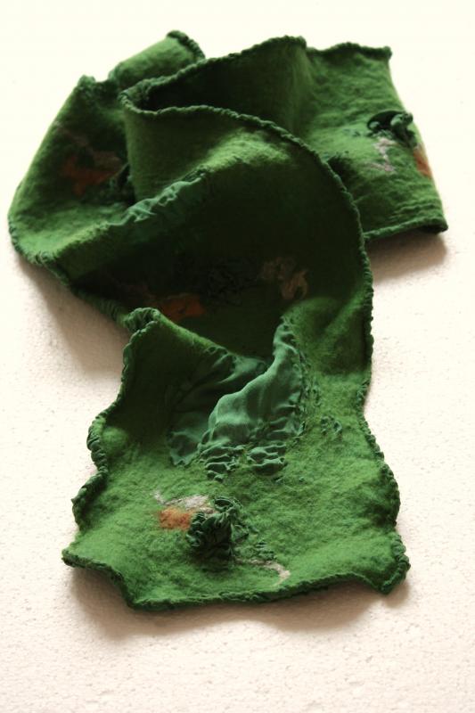 Scarf " green green "