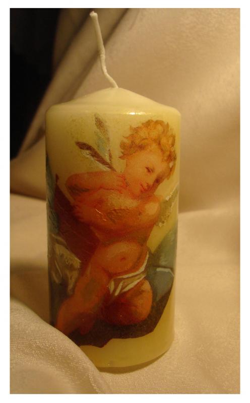 Candle with angel