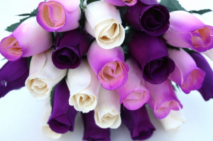wooden roses