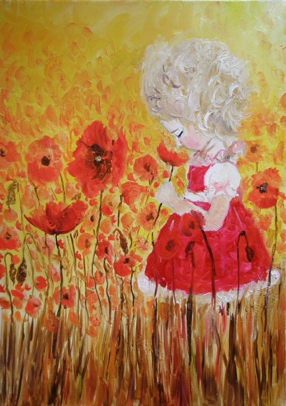 Girl Poppies