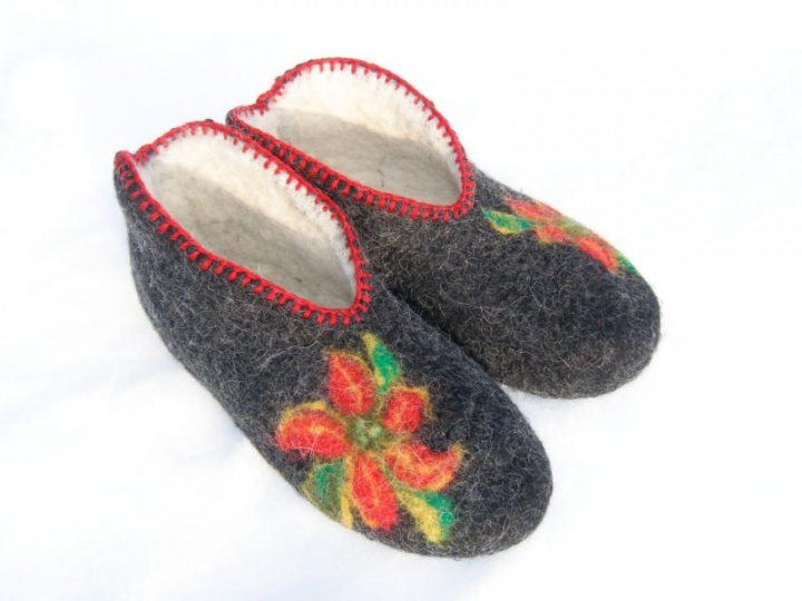Black with flowers