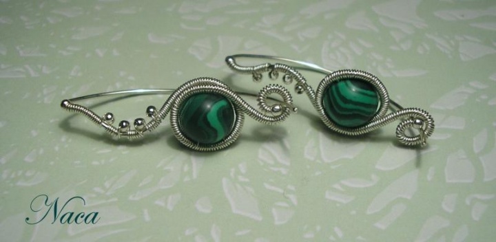 with malachite