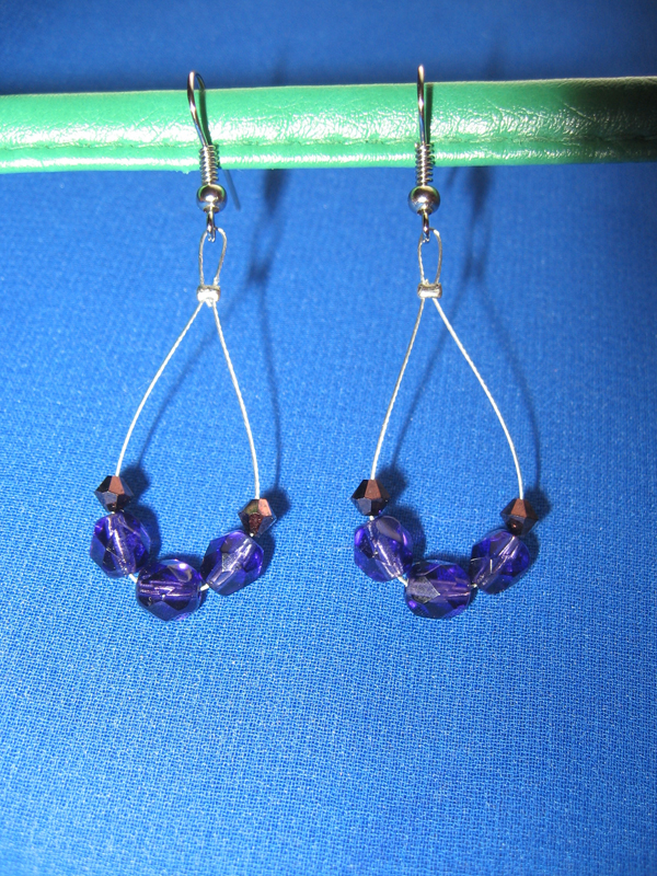 Violet earrings
