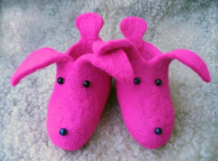 Children. Felt Boots " Fold "