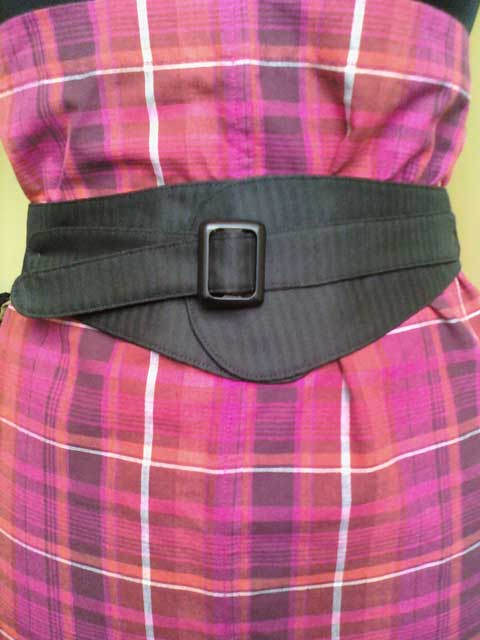 Wide black belt