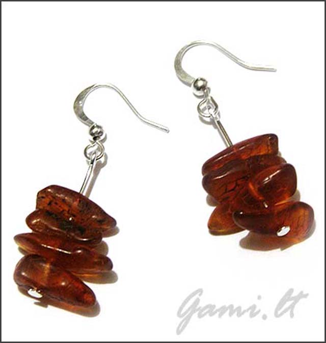 Amber earrings