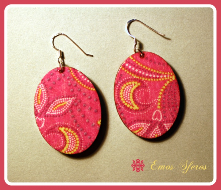 Earrings " Pink "