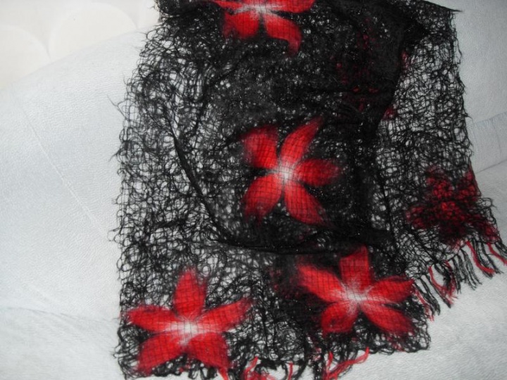 Black, red