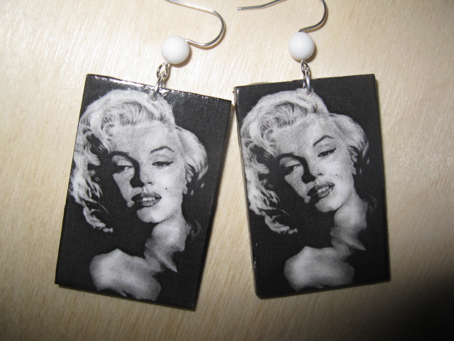 decoupage earrings MONROE