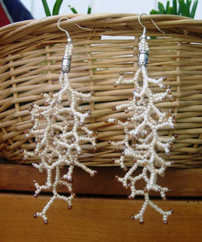Earrings " Rusvieji corals "