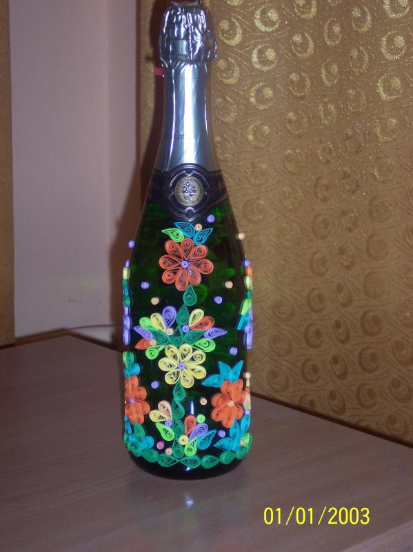 the colorful bottle