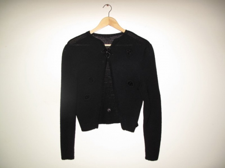 black sweater