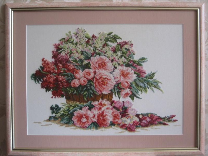 Oil and dahlias