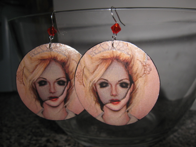decoupage earrings DREAM