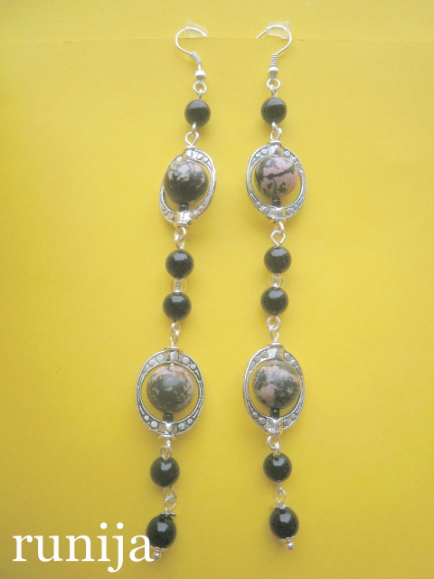 003arc. Agate, Rodonitas 10mm.