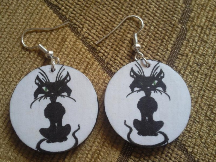 Earrings " Kitty "