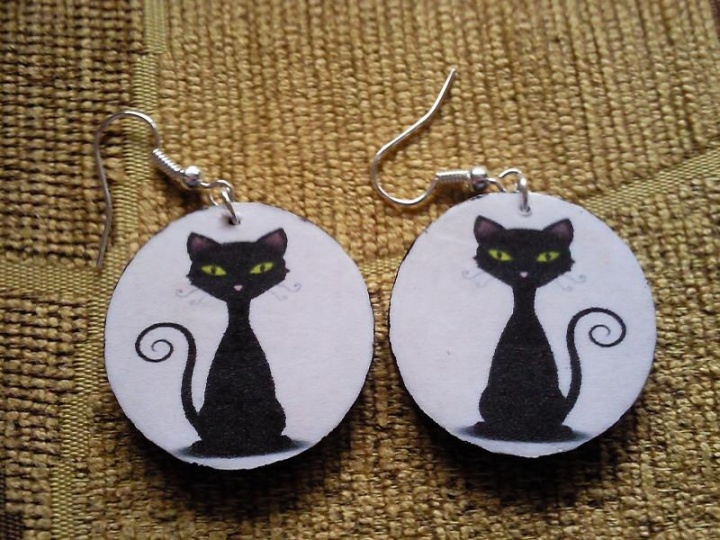 Earrings " The Cat "