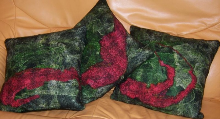 Triptych cushion " Gyvis "