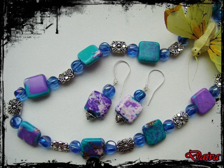 Artificial turquoise set