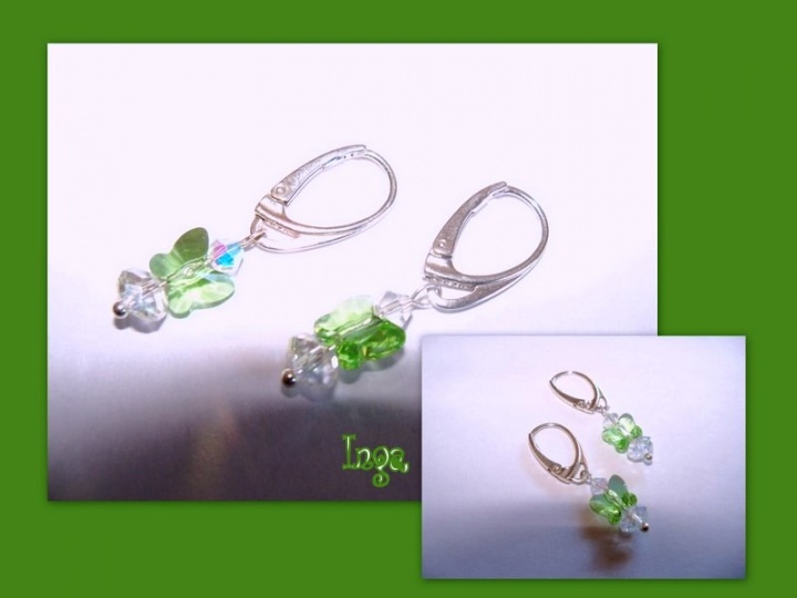 Swarovski crystal butterflies