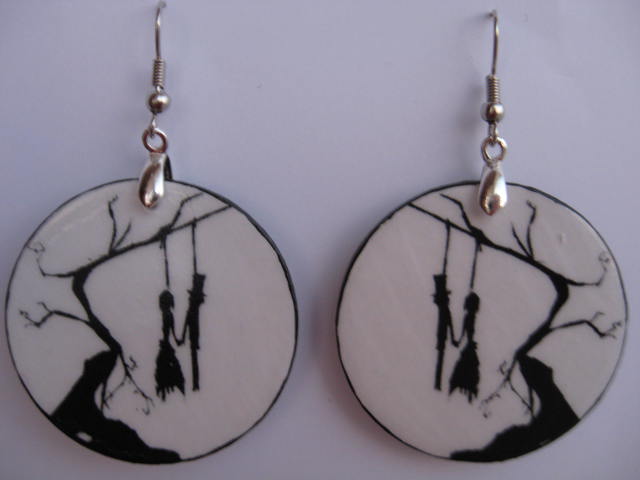 Handmade earrings (Decoupage)