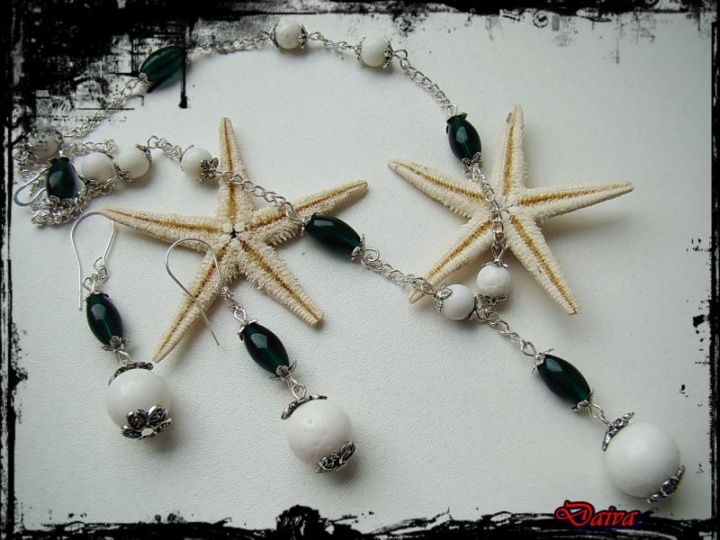 White koralai- green ...