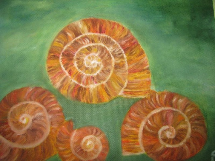 Snails leave ...