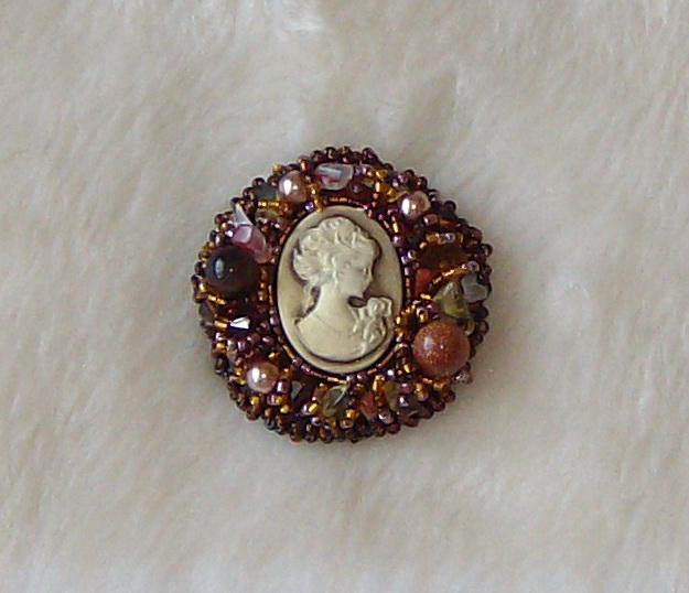 Carnelian brooch