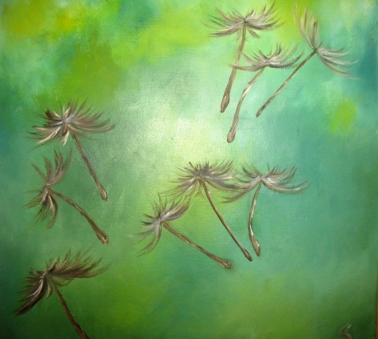 Dandelion fluff...