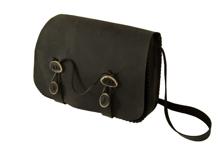 Large leather handmade handbag