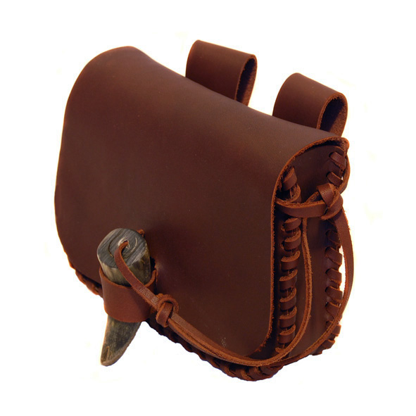 Leather handbag shrill belt