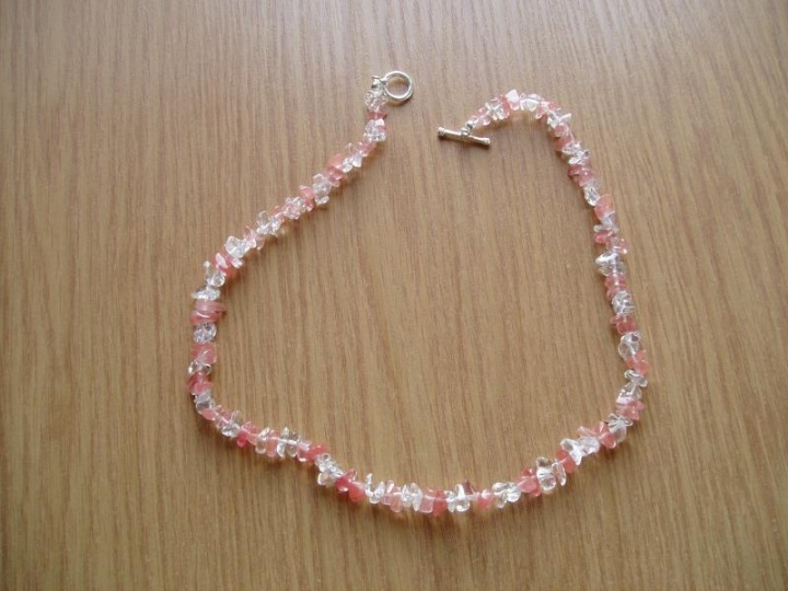 Rose quartz and rock crystal