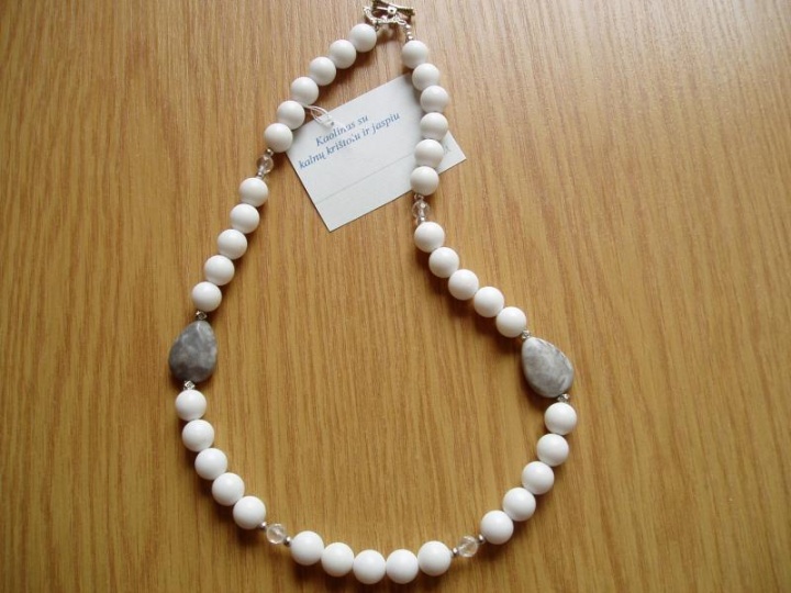 Kaolin with rock crystal and jasper