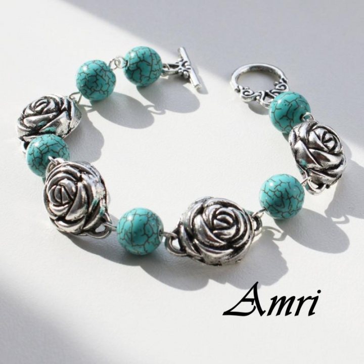 With roses