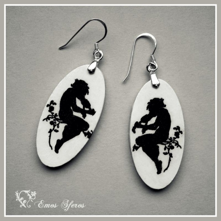 Earrings " musicians boy "