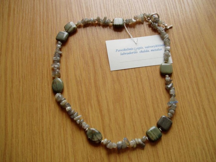Labradorite and pictorial jasper