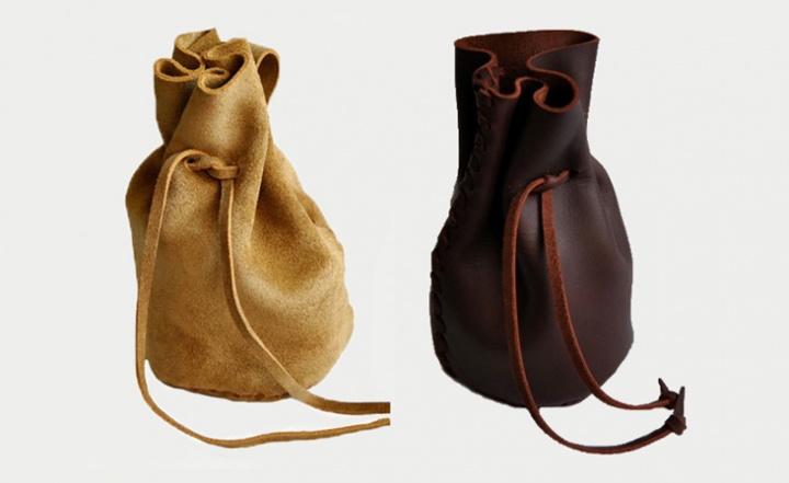 Leather scrotum