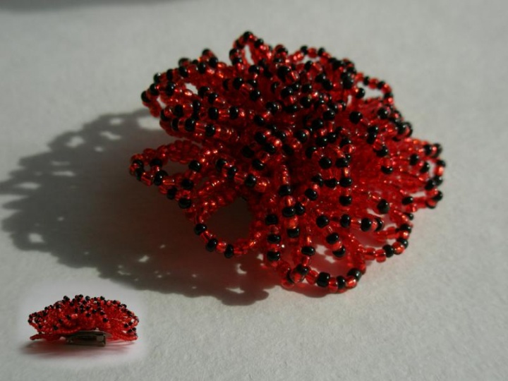 brooch " fiery "