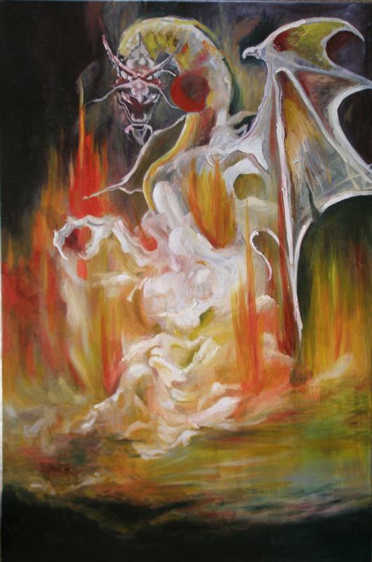 The dragon from fairy tales