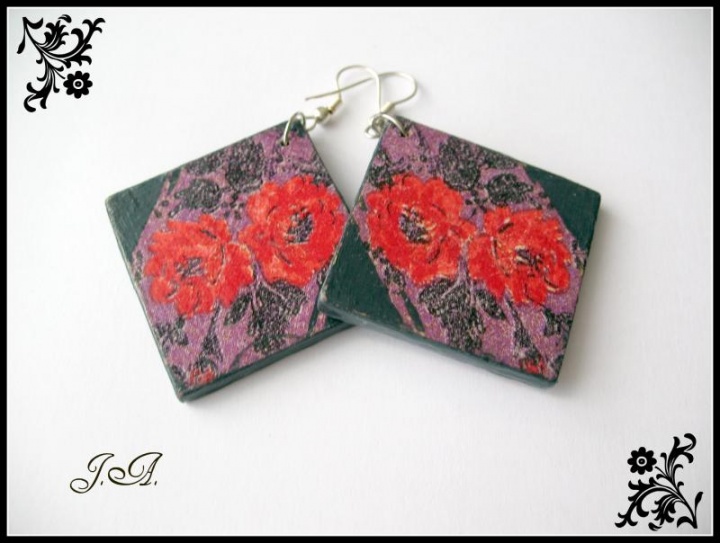 Earrings " Flowers "