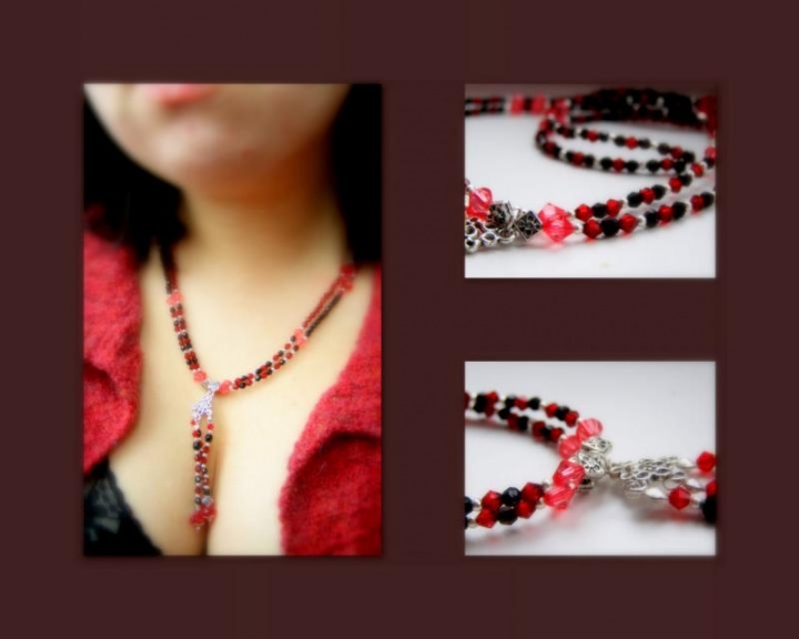 with pendants.