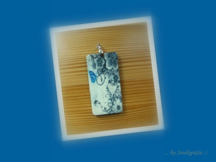 Pendants " small blue butterfly "