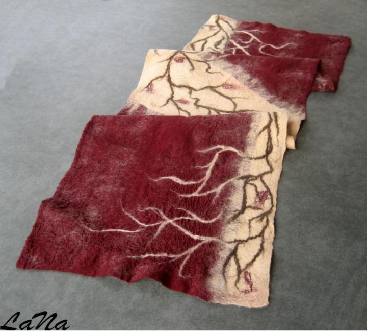 Scarf " Japanese motifs "