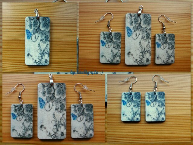 Set " Small blue butterfly "