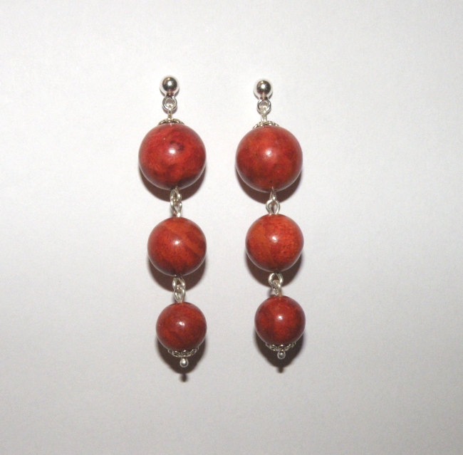 Red earrings