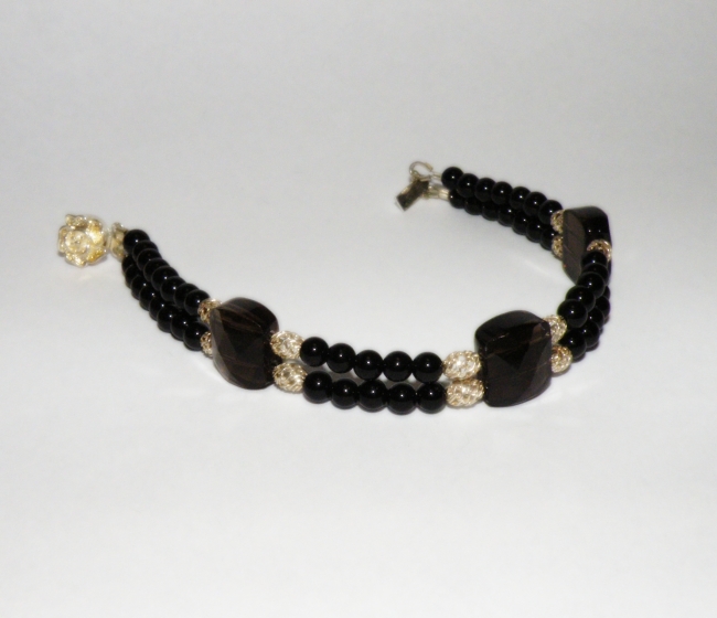 Bracelet with smoky quartz